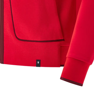 Macron Wales WRU 2025/26 Kids Players Travel Zip Hoody