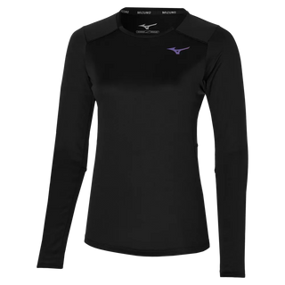 Mizuno Womens Two Loop 88 Gym T-Shirt - Black