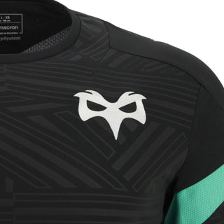 Macron Ospreys Rugby 2025/26 Kids Training Poly Long Sleeve Top