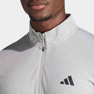 adidas Mens Train Essentials Training 1/4-Zip Long Sleeve Sweatshirt