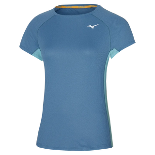 Mizuno Womens DRYAEROFLOW Tee Copen Blue