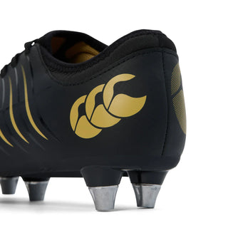 Canterbury Phoenix 2.0 Kids Soft Ground Rugby Boots Black