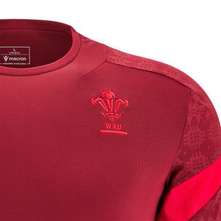 Macron Wales WRU 2025/26 Mens Players Training T-Shirt
