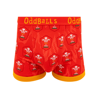 Oddballs Welsh Rugby Union Mens Cotton Boxer Shorts