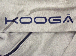 Kooga Mens Grey Marl/Navy Zip Thru Hoody