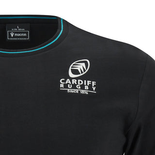 Macron Cardiff Rugby 2023/24 Mens Travel Rugby T-Shirt