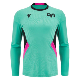 Macron Ospreys Rugby Mens Training Poly Long Sleeve T Shirt