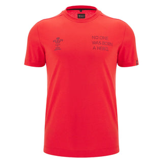 Macron Wales WRU 2025/26 Mens Players Travel T-Shirt