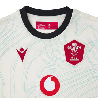 Macron Wales WRU 2025/26 Kids Away Rugby Shirt