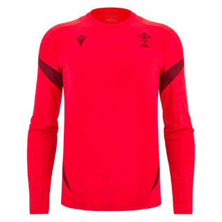 Macron Wales WRU 2025/26 Mens Players LS Training T-Shirt