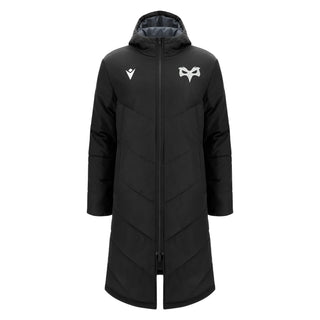 Macron Ospreys Rugby 2025/26 Adults Long Padded Bench Jacket