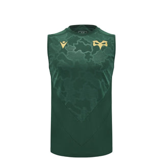 Macron Ospreys Rugby 2024/25 Kids Sleeveless Poly Training Shirt