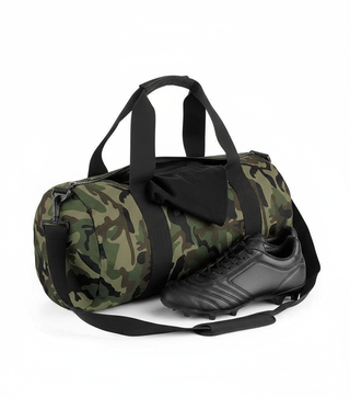 Bagbase Camo Barrel Bag