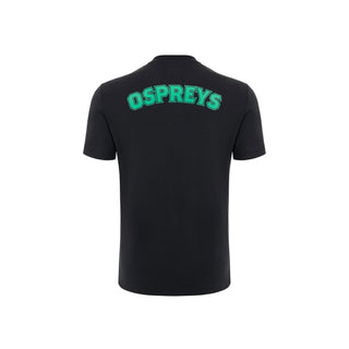 Macron Ospreys Rugby 2024/25 Adults Cotton T-Shirt