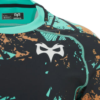 Macron Ospreys Rugby 2025/26 Mens Training Rugby Shirt