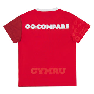 Macron Wales WRU 2025/26 Kids Home Rugby Shirt