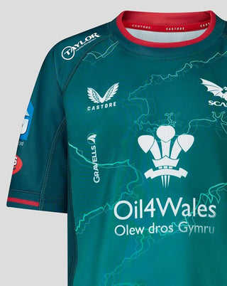 Castore Scarlets Kids Away Rugby Shirt