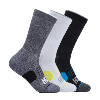 HOKA Unisex Crew Run Socks 3-Pack