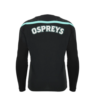 Macron Ospreys Rugby 2026/27 Mens Poly Training LS T-Shirt