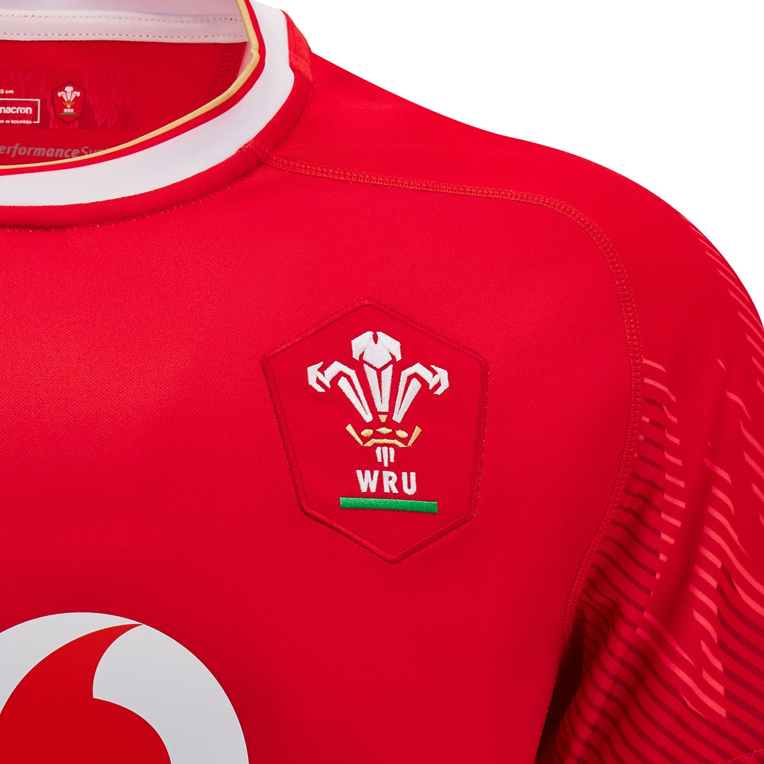 Macron Wales WRU 2024/25 Adults Six Nations Home Rugby Shirt