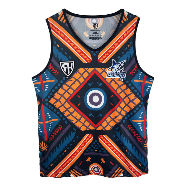 Bondi Beach Marlins Mens Rugby Vest