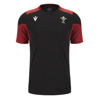 Macron Wales WRU 2024 Mens Rugby Training Poly Shirt