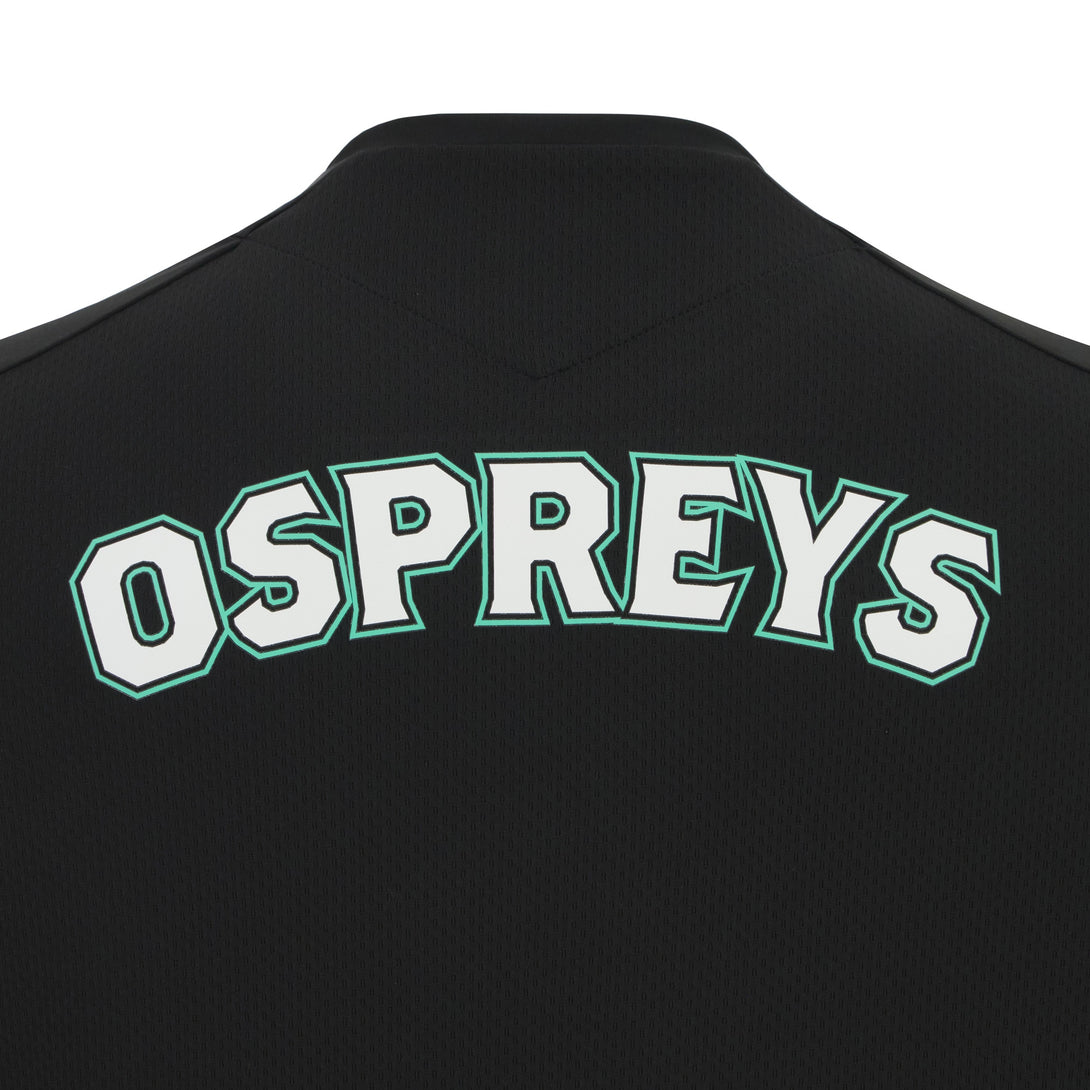 Macron Ospreys Rugby 2025/26 Mens Training Poly Long Sleeve Top