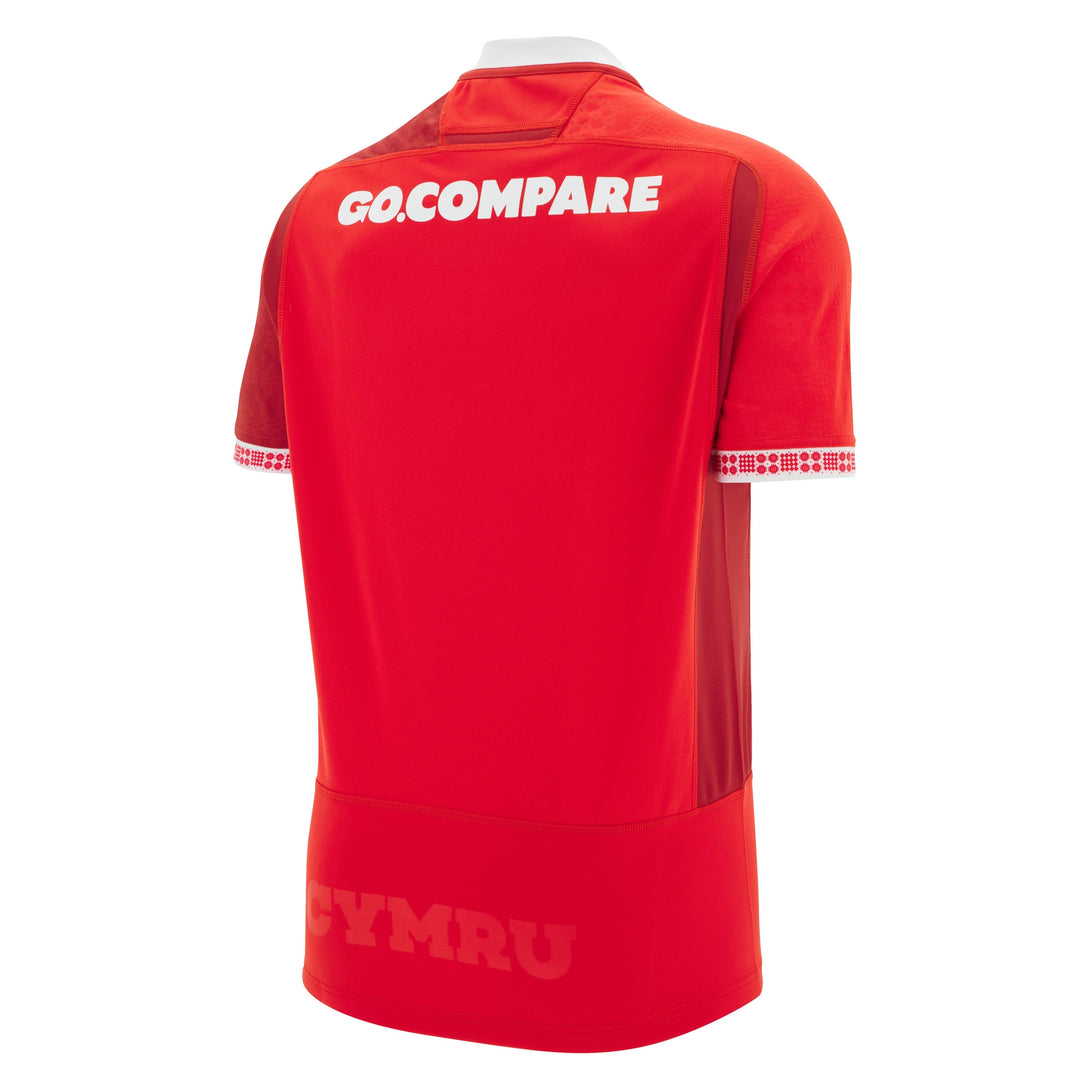 Macron Wales WRU 2025/26 Mens Home Rugby Shirt