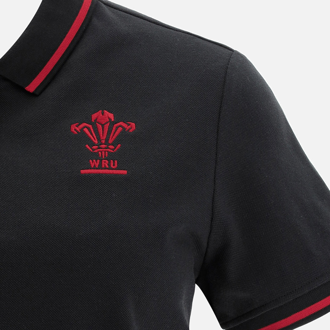 Macron Wales WRU 21 Womens Rugby Polo Shirt