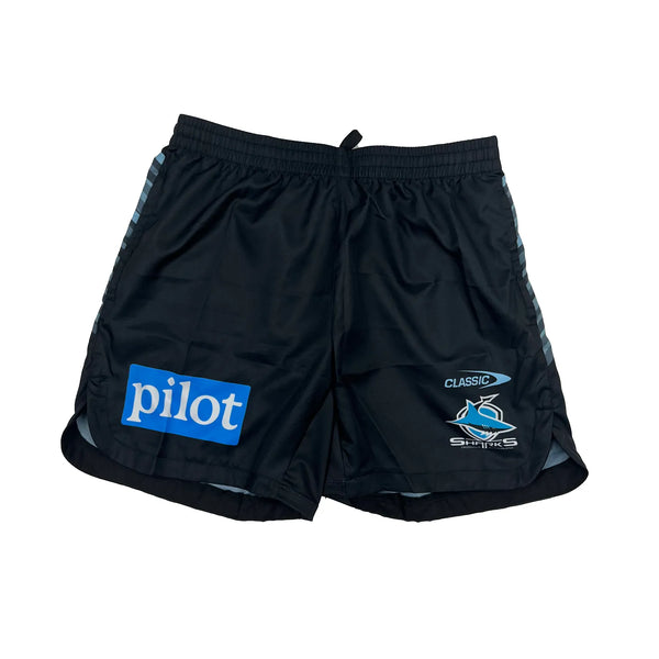 Classic Sharks NRL 2024 Training Shorts Adults