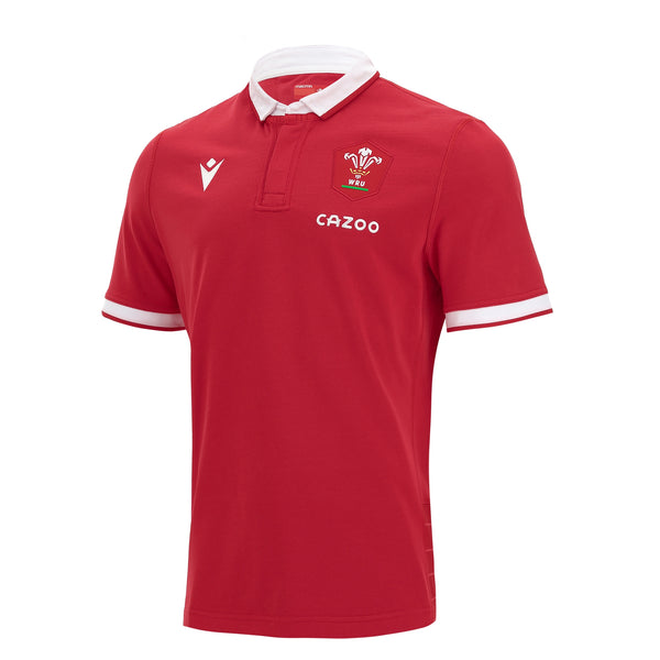 Macron Wales WRU 21/23 Home Cotton Rugby Shirt