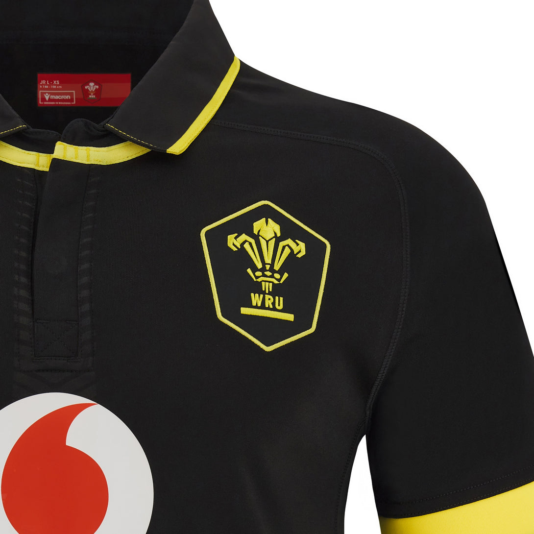 Macron Wales WRU 2024 Kids Away Rugby Shirt