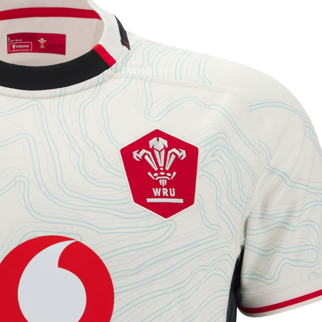 Macron Wales WRU 2025/26 Mens Away Rugby Shirt