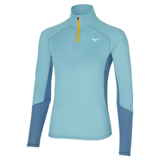 Mizuno Womens DRYAEROFLOW LS Tee Milky Blue J2GA270323