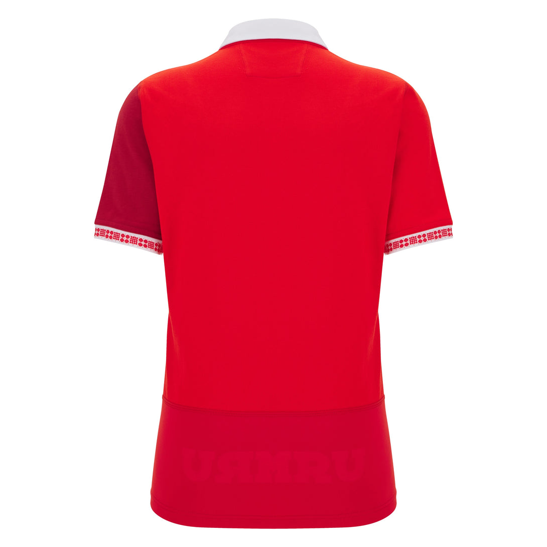 Macron Wales WRU 2025/26 Womens Home Cotton Rugby Shirt