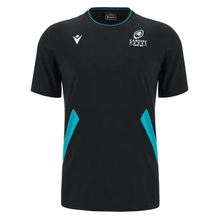 Macron Cardiff Rugby 2023/24 Mens Travel Rugby T-Shirt