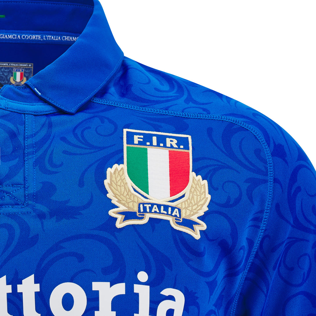 Macron Italy FIR 2024/25 Kids Home Rugby Shirt 