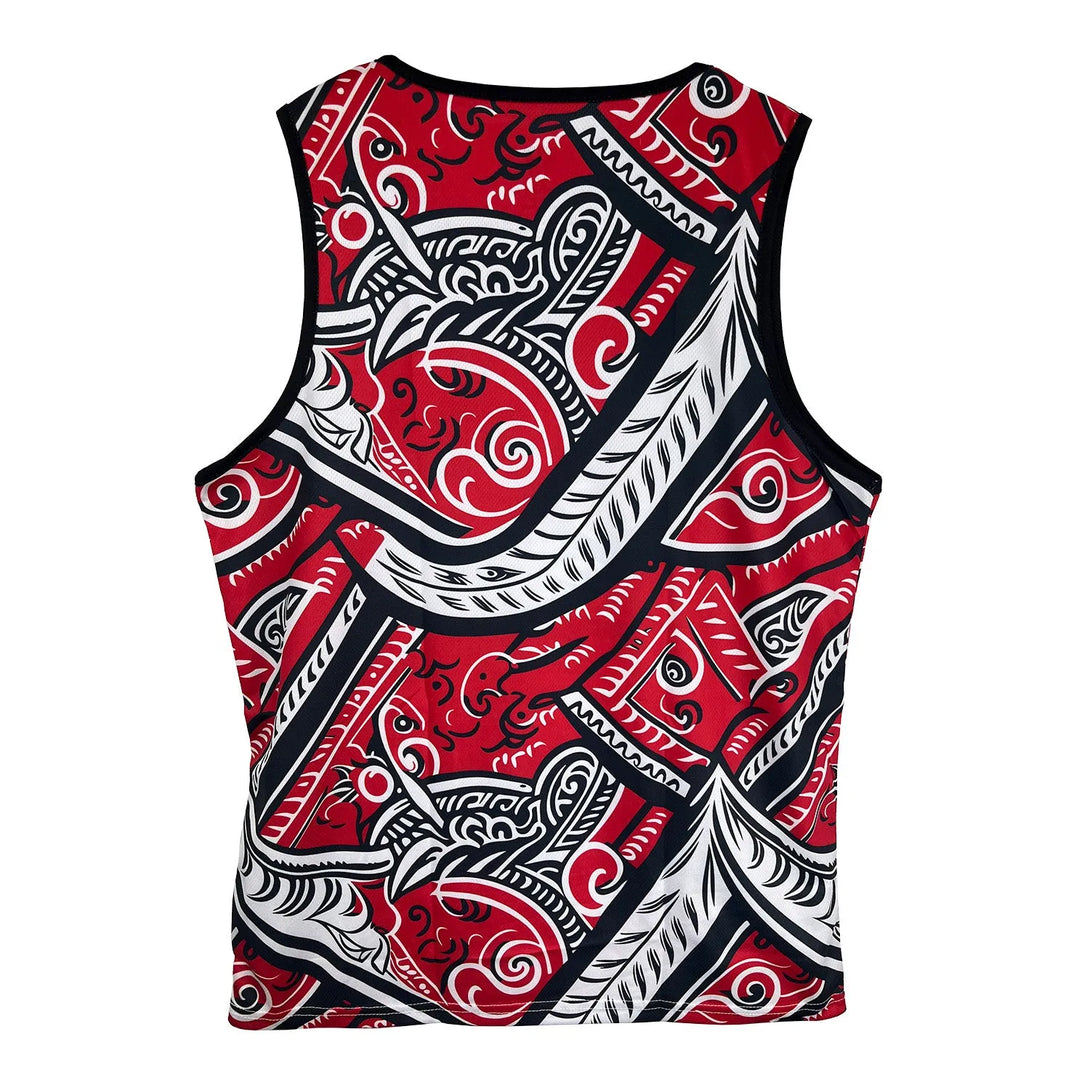 Taiaha Fighting Maoris Mens Rugby Vest