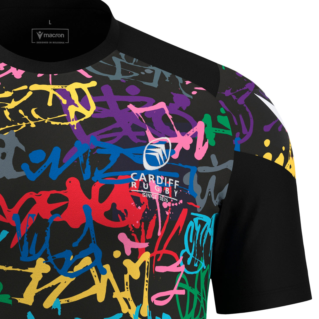 Macron Cardiff Rugby 2025/26 Mens Training T-Shirt