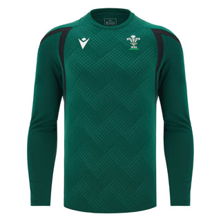 Macron Wales WRU 2026/27 Mens Player Training Long Sleeve T-Shirt