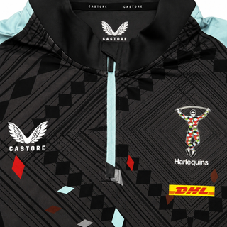 Castore Harlequins 2023/24 Mens Rugby 1/4 Zip Top
