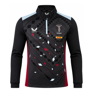 Castore Harlequins 2023/24 Mens Rugby 1/4 Zip Top