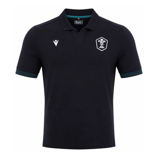 Macron Wales WRU 2026/27 Mens Travel Cotton Polo