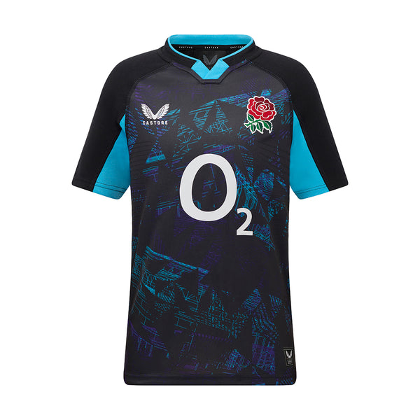 Castore England RFU 2025/26 Kids Away Rugby Shirt