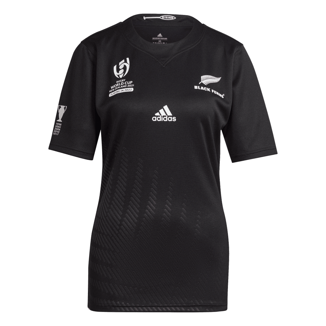 adidas Black Ferns RWC 2021 Home Rugby Shirt 