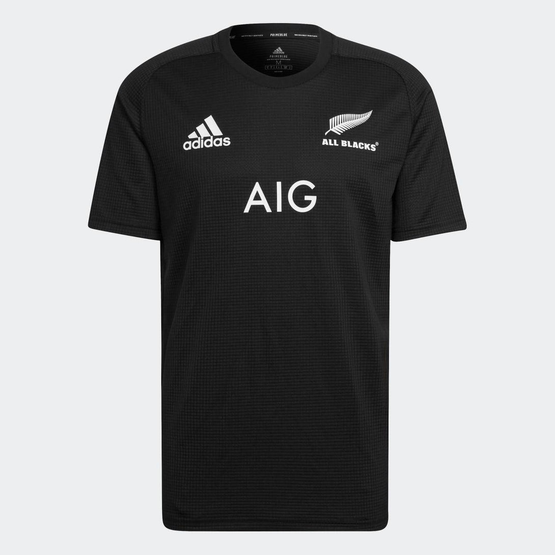 adidas Mens All Blacks Rugby Primeblue Supporters Home T-Shirt