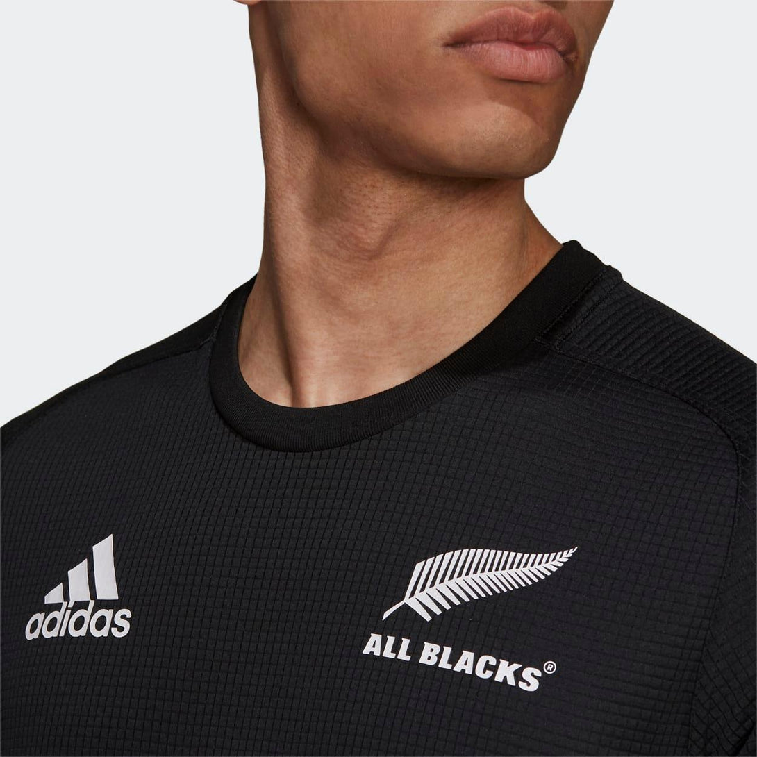 adidas Mens All Blacks Rugby Primeblue Supporters Home T-Shirt