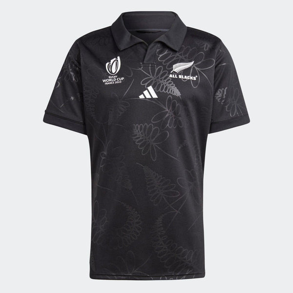 adidas All Blacks Mens Rugby World Cup 2023 Home Rugby Shirt
