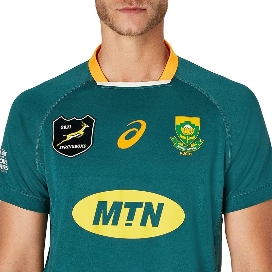 ASICS South Africa Springboks Mens Lions Series Home Rugby Shirt