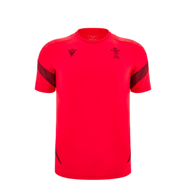 Macron Wales WRU 2025/26 Kids Players Training T-Shirt